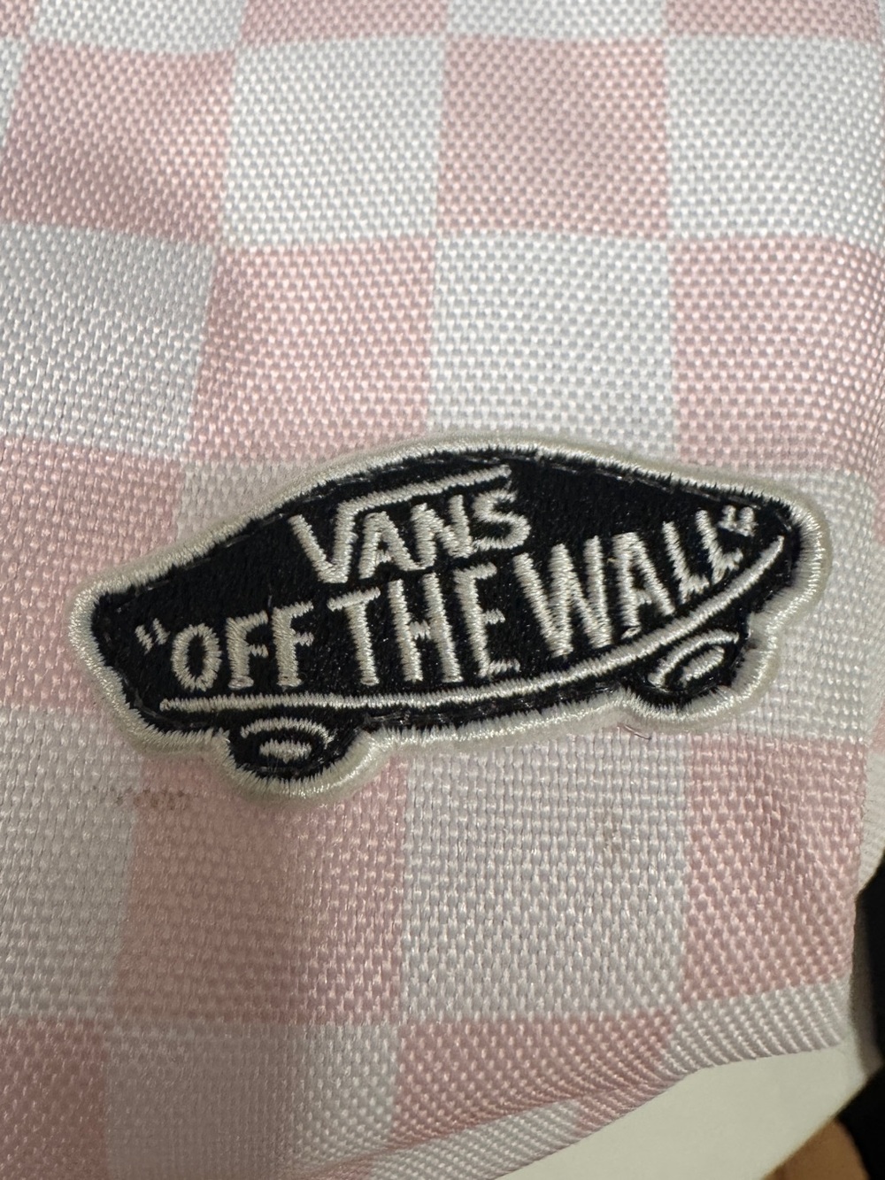 Vans Realm Backpack Cloud Pink Checkerboard One Size EUC - Picture 3 of 5